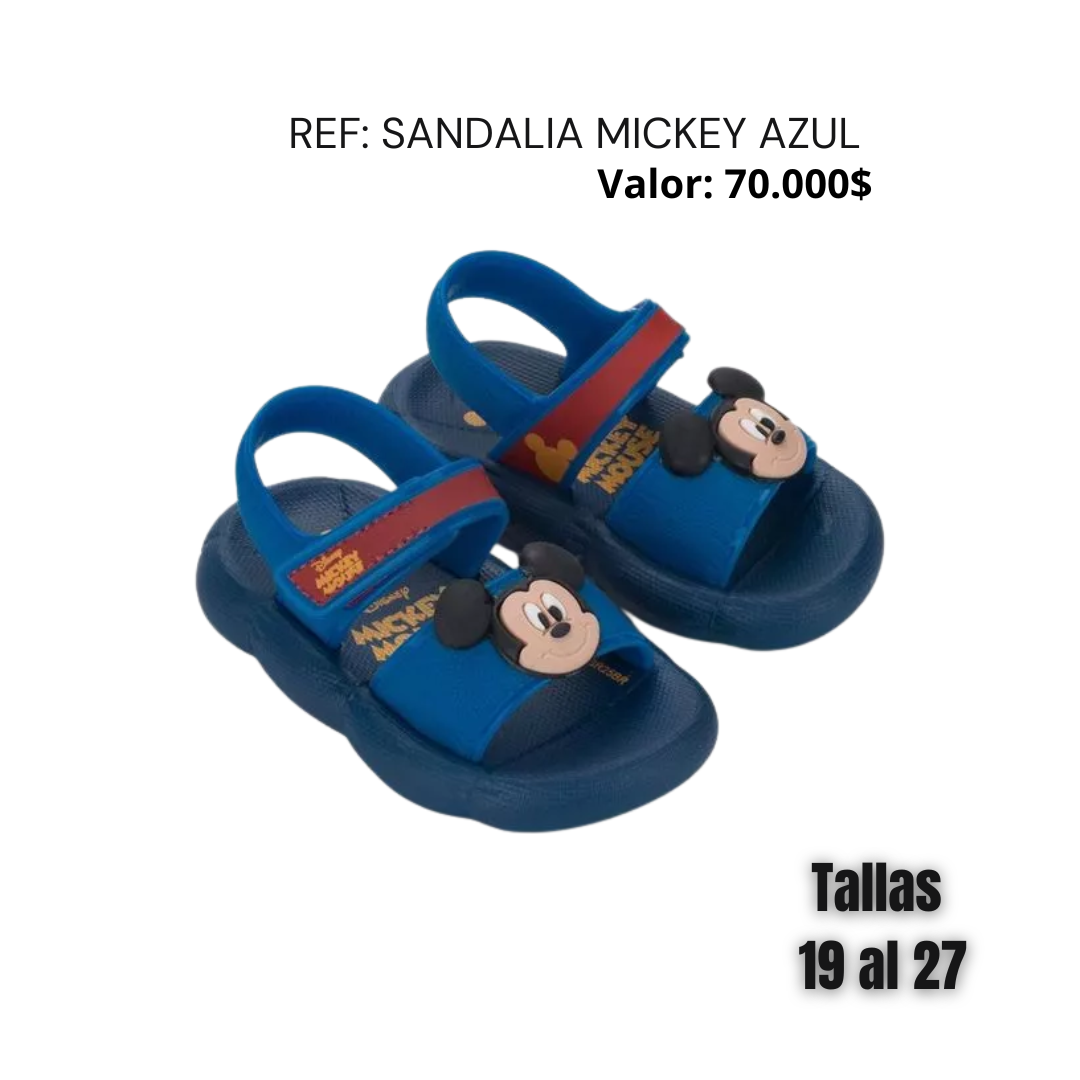 Sandalia mickey azul