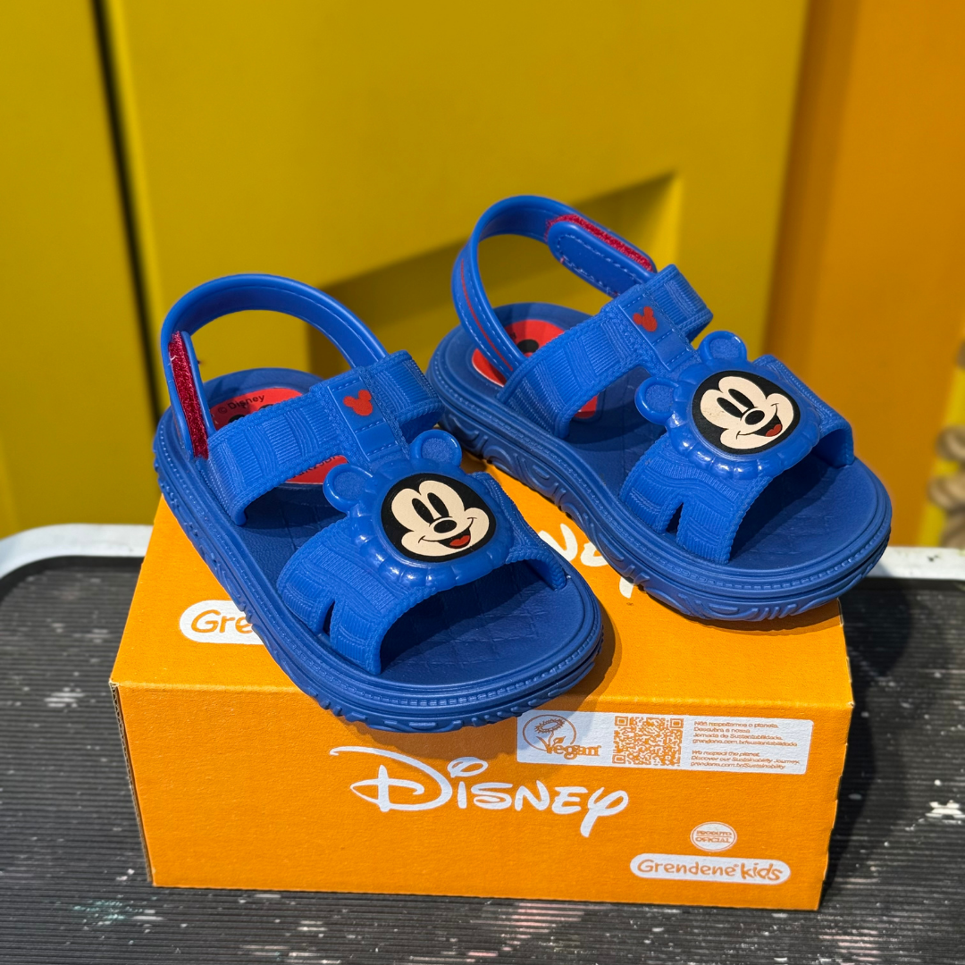Sandalia disney puff minnie/mickey
