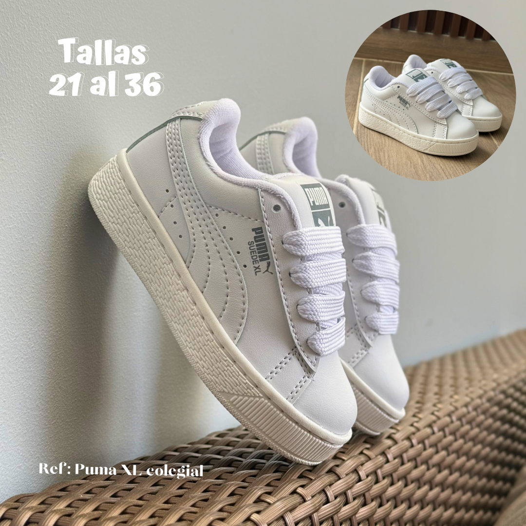 Puma XL todo blanco