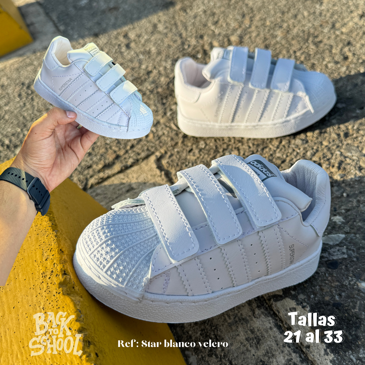 Superstar Blanco Velcro
