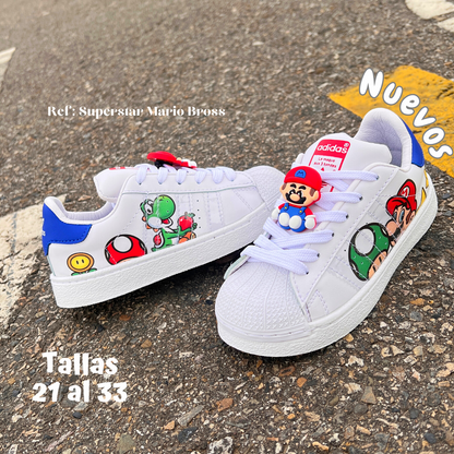 Superstar Mario Bross (Incluye pines)