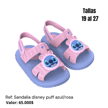 Sandalia disney puff stitch