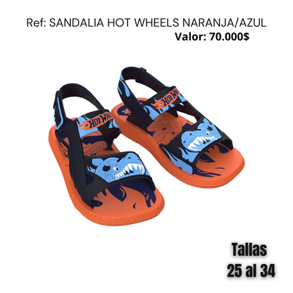 Sandalia Hot Wheels Action