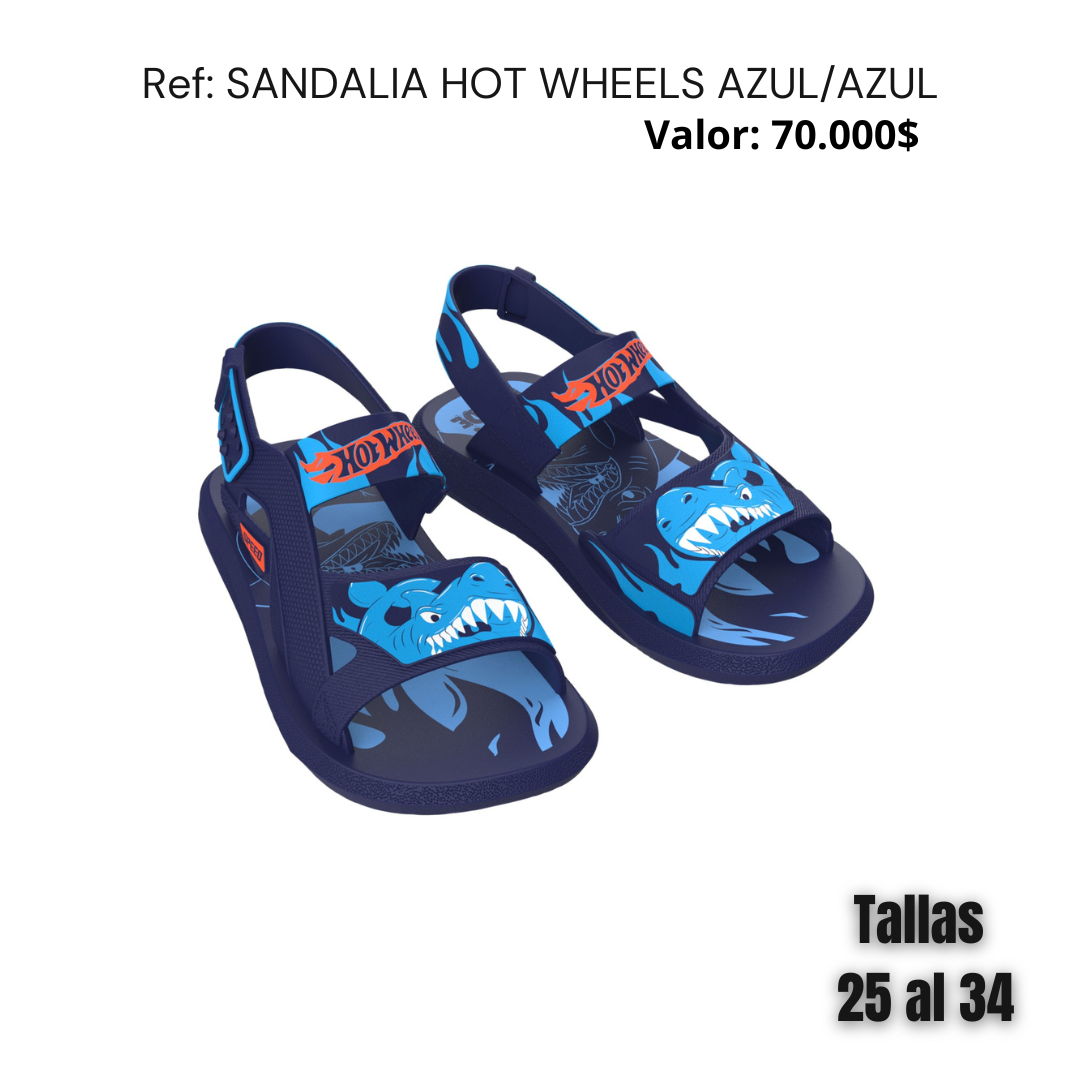 Sandalia Hot Wheels Action