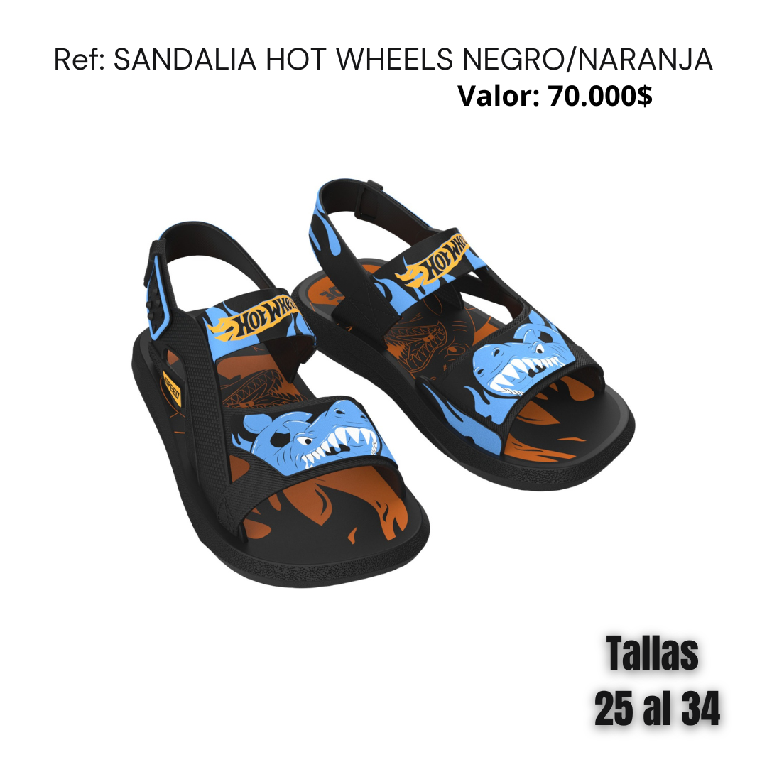 Sandalia Hot Wheels Action