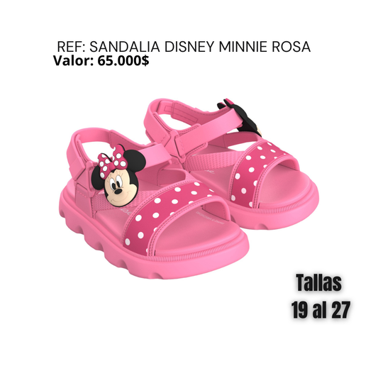 Sandalia disney easy minnie rosa